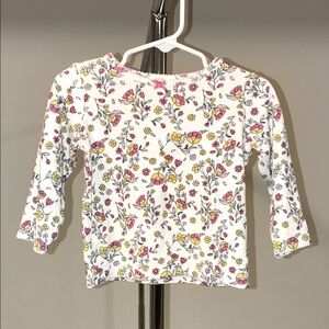 Carter's Girls’ Cream Floral Long Sleeve Tee